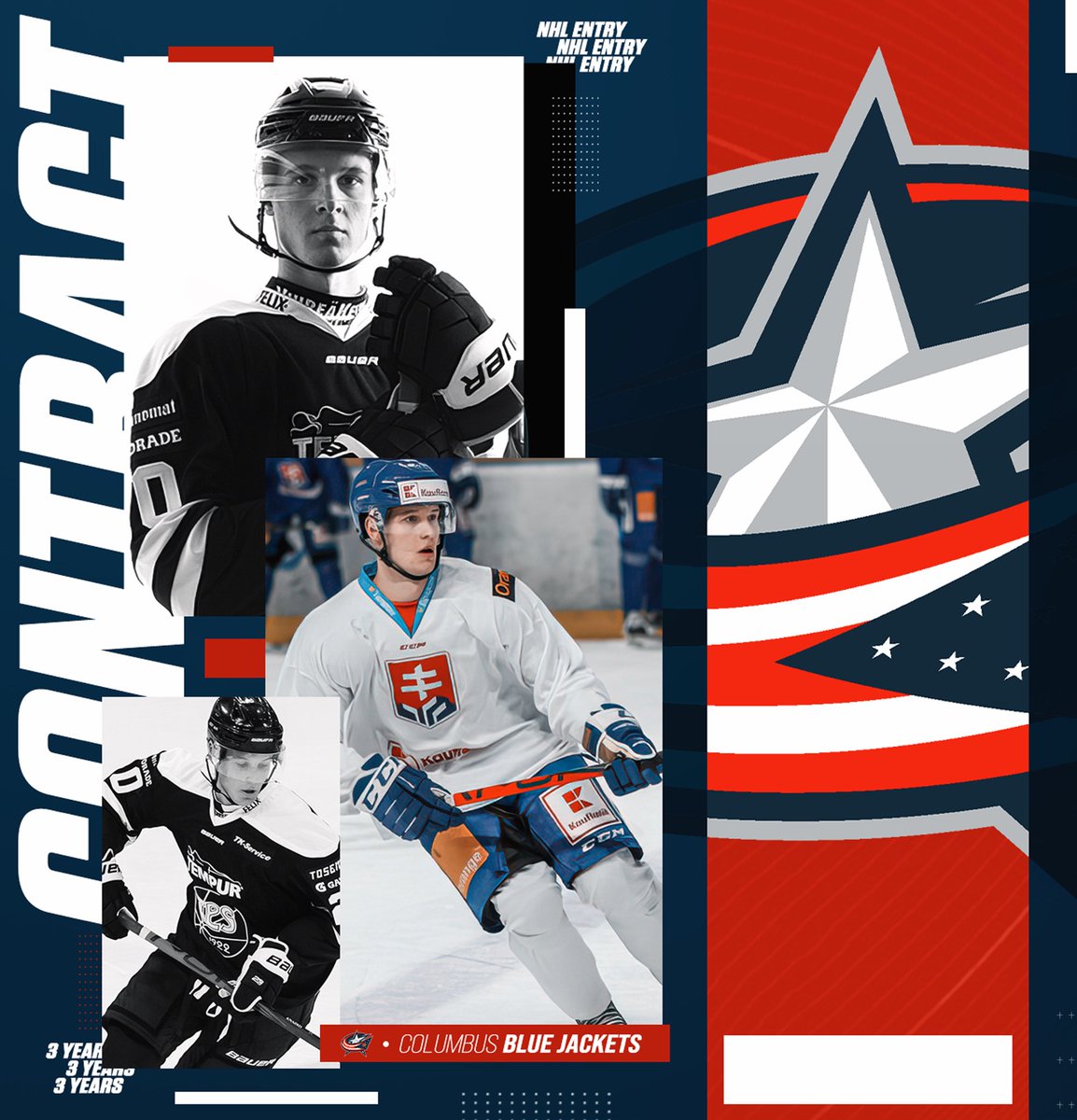 I am so excited to sign my first NHL contract with <a href="/BlueJacketsNHL/">Columbus Blue Jackets</a> . This wouldn’t be possible without my family, friends, teammates and coaches. Thank you. #CBJ