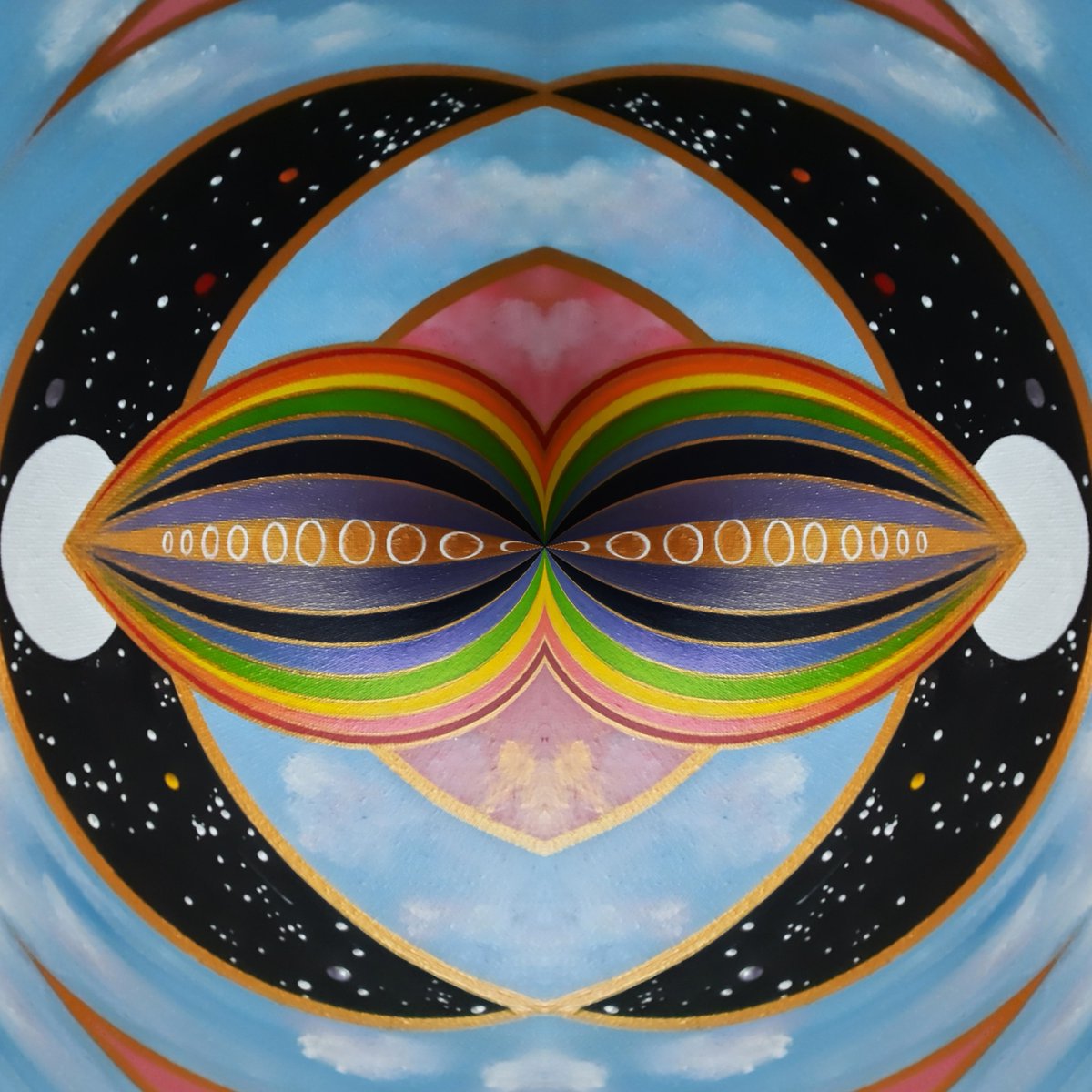 LinaresFreire's tweet photo. Two Moons. #geometry #art #spaceart #natureart #geometricart #mathart #moonart #moongates #symmetry #fantasyart #scifiart #fullmoonart #rainbowart #skyart #contemporaryart #modernart #futurism #futureart #mixedmedia #digitalart #mirrorlab #magic #sacredgeometry https://t.co/EkLIN3IlCZ