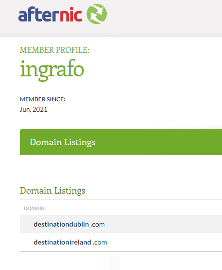 Domains for sale:
-> destinationireland.com
-> destinationdublin.com 
afternic.com/ingrafo 

#DomainsForSale #Domains #IrishDomains #IrishNames #Ireland #Dublin #ForSale