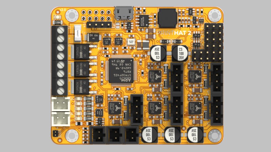 wrecklab's tweet photo. We're proud to announce that the #printHAT2 is here! It took a bit longer that anticipated to neatly pack a lot of punch in a very compact board. But we did it!

Check it out on https://t.co/raVjaELeDr and get it now with an exclusive discount (coupon "launch5"). https://t.co/0yx2EZZoCF