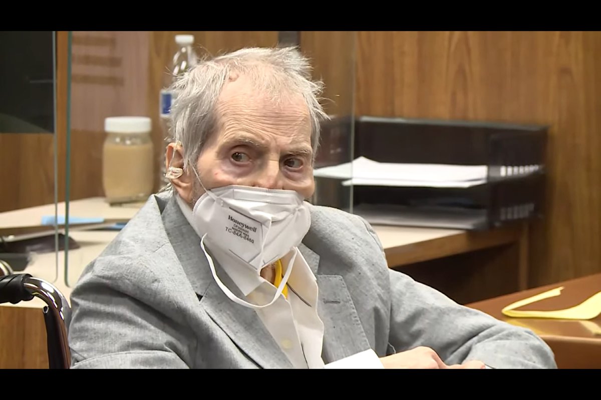 CNSNathan's tweet photo. NEW: #RobertDurst was hospitalized per his attorneys. Durst, the real estate heir that was the focus of the HBO doc series "The Jinx," was charged with the murder of his friend Susan Berman.

Durst appeared in an LA County Superior court yesterday. 
@CourthouseNews https://t.co/0elrJlStaR