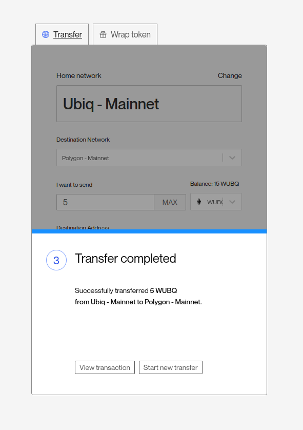 ubiqsmart's tweet photo. Bridging is now in internal testing.

First up we will support Ubiq <> Polygon

$UBQ $MATIC 🥷 https://t.co/vqxo06ogBe