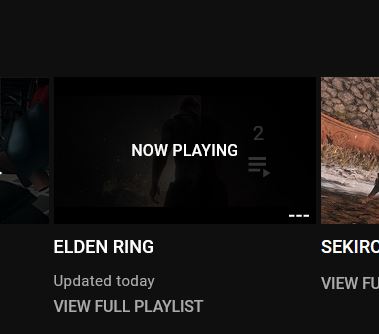 VaatiVidya's tweet photo. From Software's official YouTube channel just updated their "Elden Ring" playlist with a hidden video... 👀 https://t.co/oEkgcKdj9A