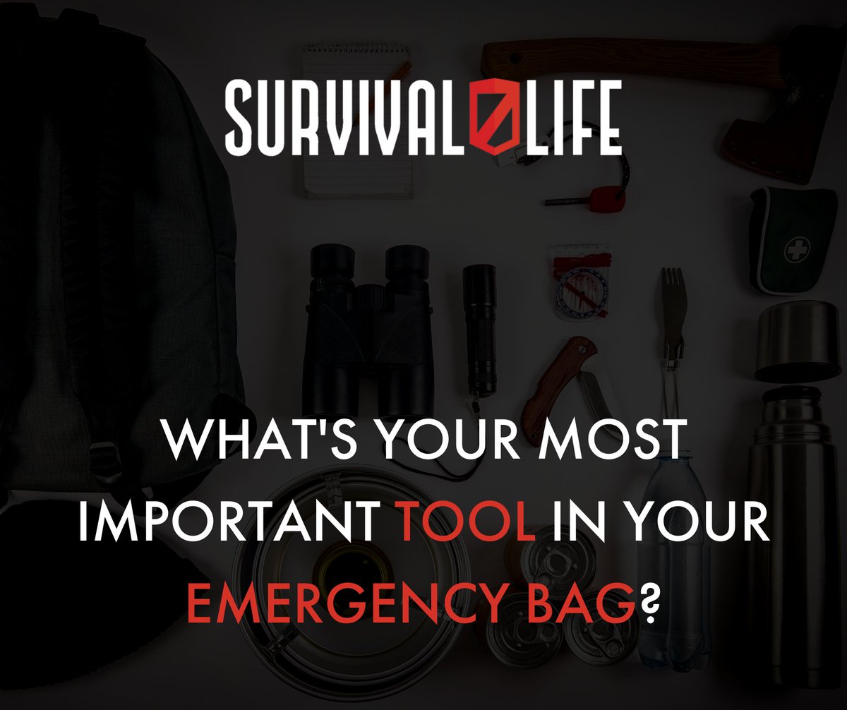 Survivalist! 🤔

What's your most important tool in your emergency bag right now? 

Let us know below!