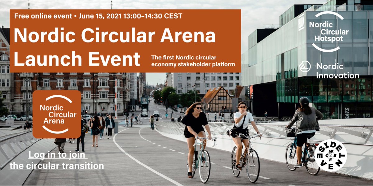 On June 15, we are having a double celebration! Join our launch event of the #NordicCircularArena, the first digital multi-stakeholder platform for the circular transition in the Nordics! And let’s raise a toast 🥂 together to celebrate our 2nd Anniversary myonvent.com/event/nordic-c…