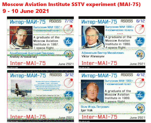 comberaleighwx's tweet photo. Received #ISS #SSTV pictures today from the MAI-75 event. 4 full images and 2 partial. #M1VPN https://t.co/JAmYTq9jxn