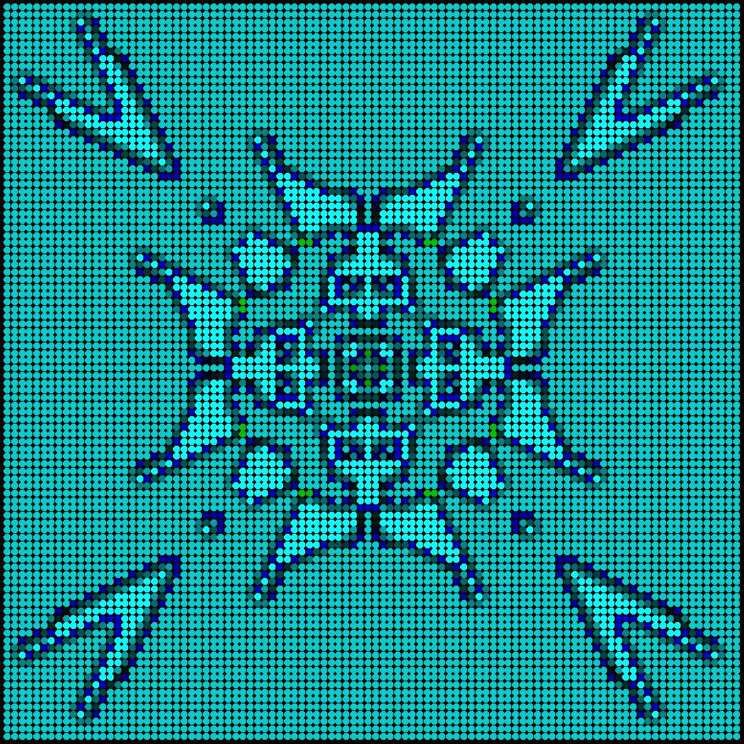 NonEuclideanDr1's tweet image. Looking for cool 5-state-rules for cellular automata

#cellularautomaton #codeart #generativeart #creativecoding #mathart