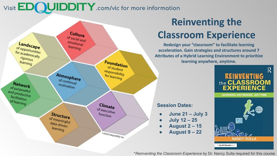 edquiddity's tweet photo. In this 2-week VLC, teachers develop structures and strategies that foster #learninganywhereanytime - the beauty of our VLCs is the balance of consultant support and asynchronous learning. Contact solutions@idecorp.com to get enrolled before June 21st. https://t.co/CcthfBjSBl https://t.co/ajbIPqqi2G