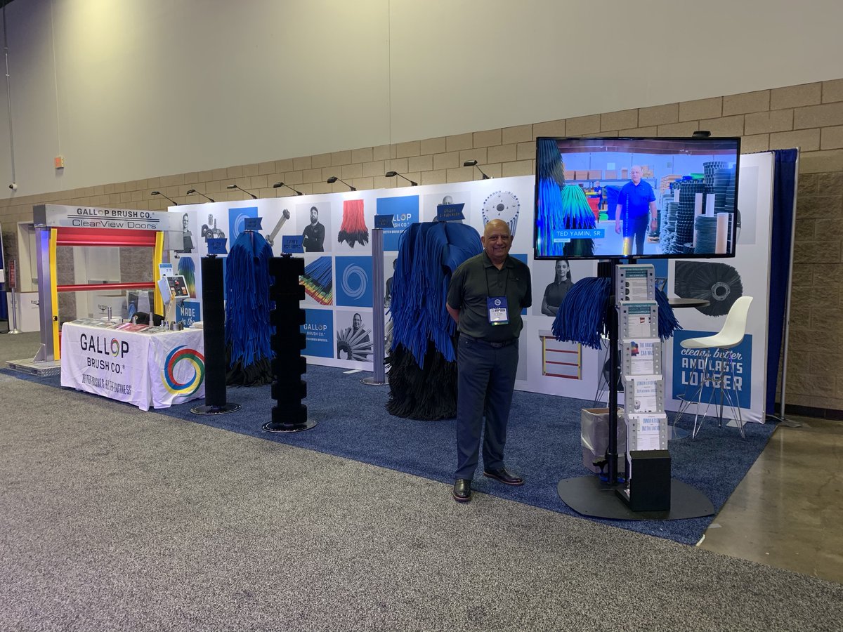 We're here! Come visit the Ted's at the SCWA EXPO, Booth 401 for all the latest brushes, products and new innovations Gallop Brush has to offer!
#carwash #TheCarWashShow #GoCarWashShow #tradeshow #CarWashShow2021 #CarWashNews #CarWashExpo #SCWA2021 #SCWAconvention #carwashshow