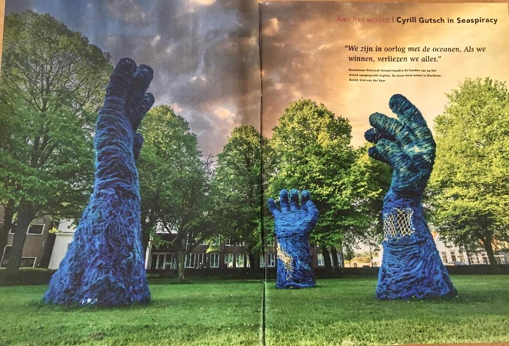 GeramiKianoosh's tweet photo. Mooie foto van de handen van #vispluis in de #milieudefensie magazine.
#ekstudio #kunst #plasticsoup #plasticpollution #zierikzee #centree https://t.co/AY8ZXbraHC