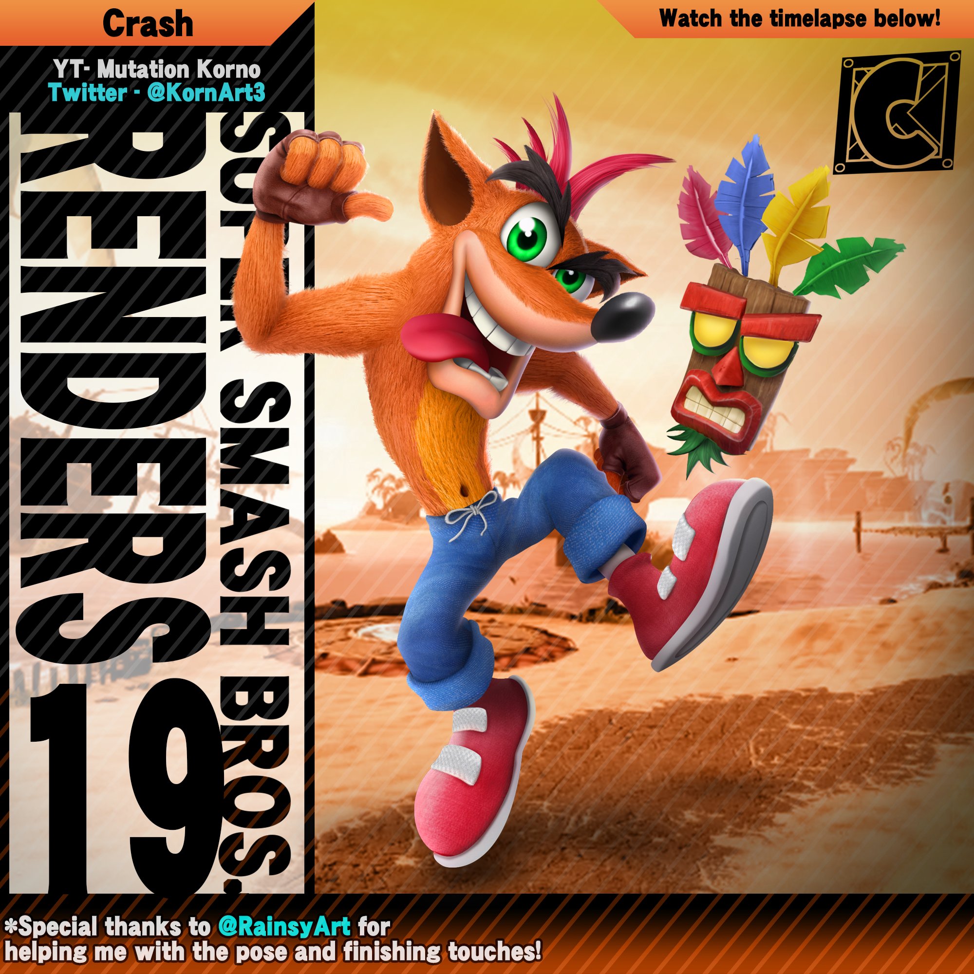 What If Crash Bandicoot Joined Smash Ultimate? – Aaronitmar 