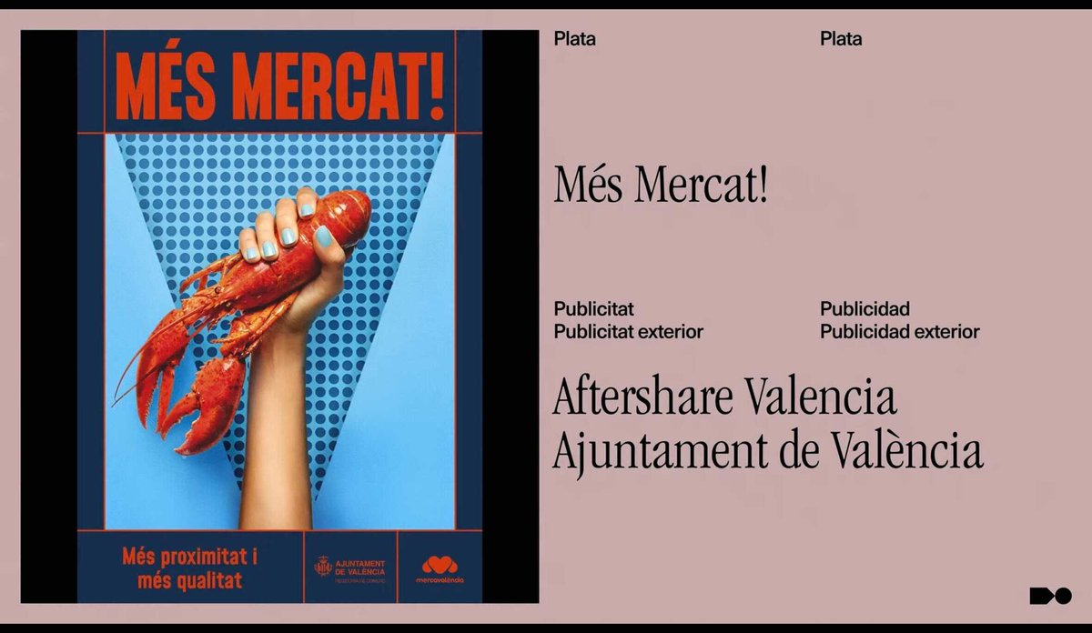 Plata! #ADGLaus21 #Publicidad 
 <a href="/AjuntamentVLC/">Ajuntament València</a> @AFTERSHARETV