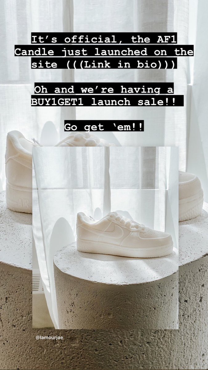 lamourjae's tweet photo. We’ve officially dropped our AF1 Collection. And the mini is FREE with your purchase 🔥 https://t.co/rEvJwhmIX7