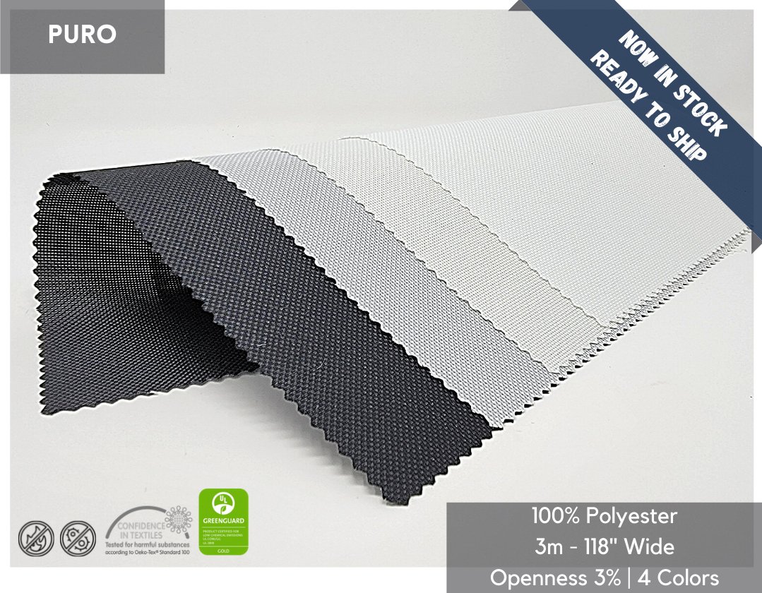 WindowTribute's tweet image. A new highly durable PVC-free and eco-friendly fabric  PURO, 100% PVC-FREE FABRIC, now part of our Screen Collection.
Contact our Customer Service Team today and order your free sample cards.
#fashion #style #quality #roller  #windowtreatments #rollerfabric #mytwc #pvcfree