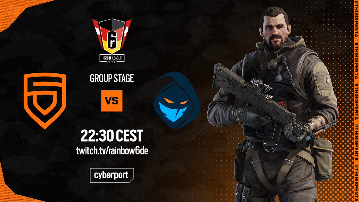 After a narrow OT defeat in the previous week of #R6GSA, we're hungry for victory!

Today, we enter the ring with EUL team @ROGUE.

🕒 22:30 CEST
📺 twitch.tv/rainbow6de

VAMOS!

#ThisIsPENTA
