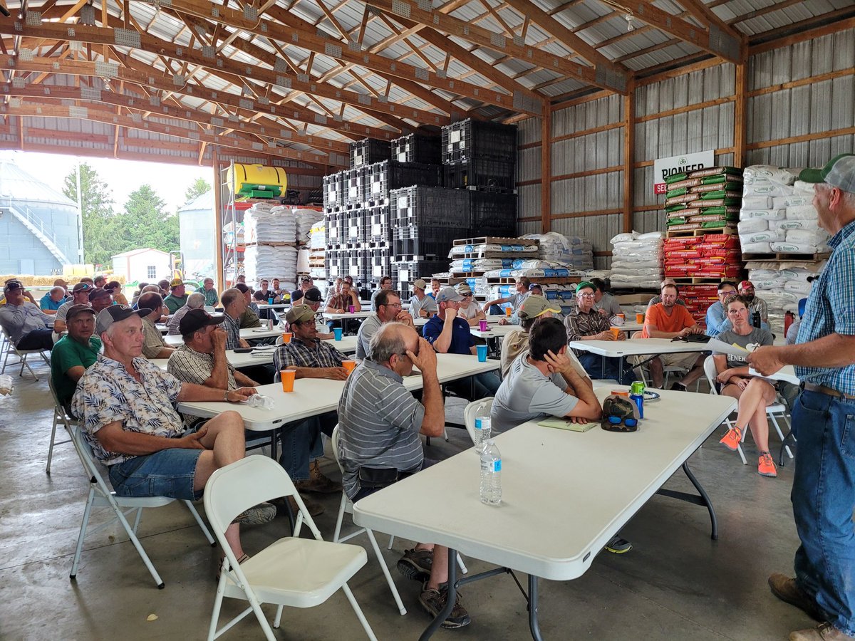 93 degree cover crop meeting and still an amazing turn out - Northern Iowa is dedicated and we are so grateful! #covercrop