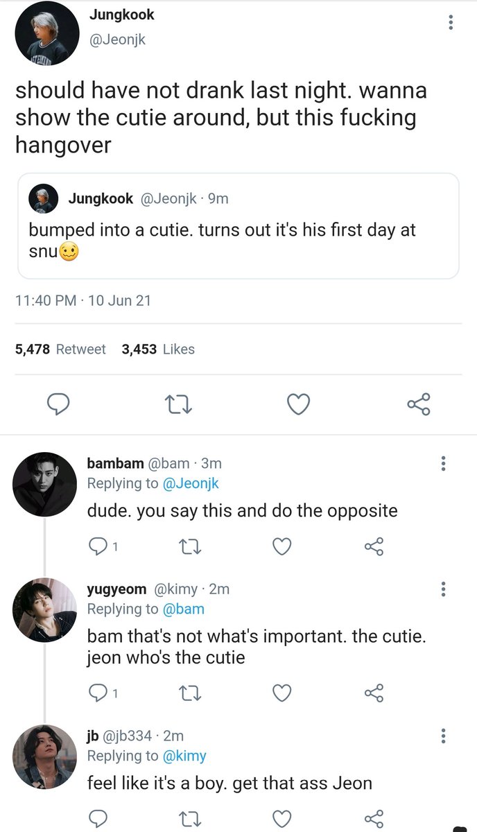 itsbluekitty's tweet photo. #Jikook au where, 

Jimin joins to college after coming from abroad and falls in love with Jungkook, who is notorious for his bad boy image at the college. Two world crashes and collide, can they pull through?

#jikook #jikookau #kookmin #kookminau https://t.co/wmmb2hdXAp