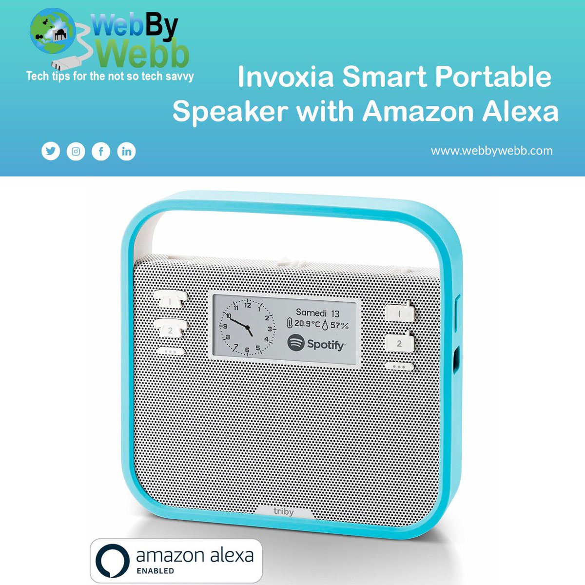 webbywebb5's tweet photo. π₯ Invoxia Smart Portable Speaker with Amazon Alexa
π― https://t.co/IKpuuegZRL
#webbywebb #best #bestquality #wind #sunday #choise #bestweb #bestwebsite https://t.co/TuCSTfYjw3
