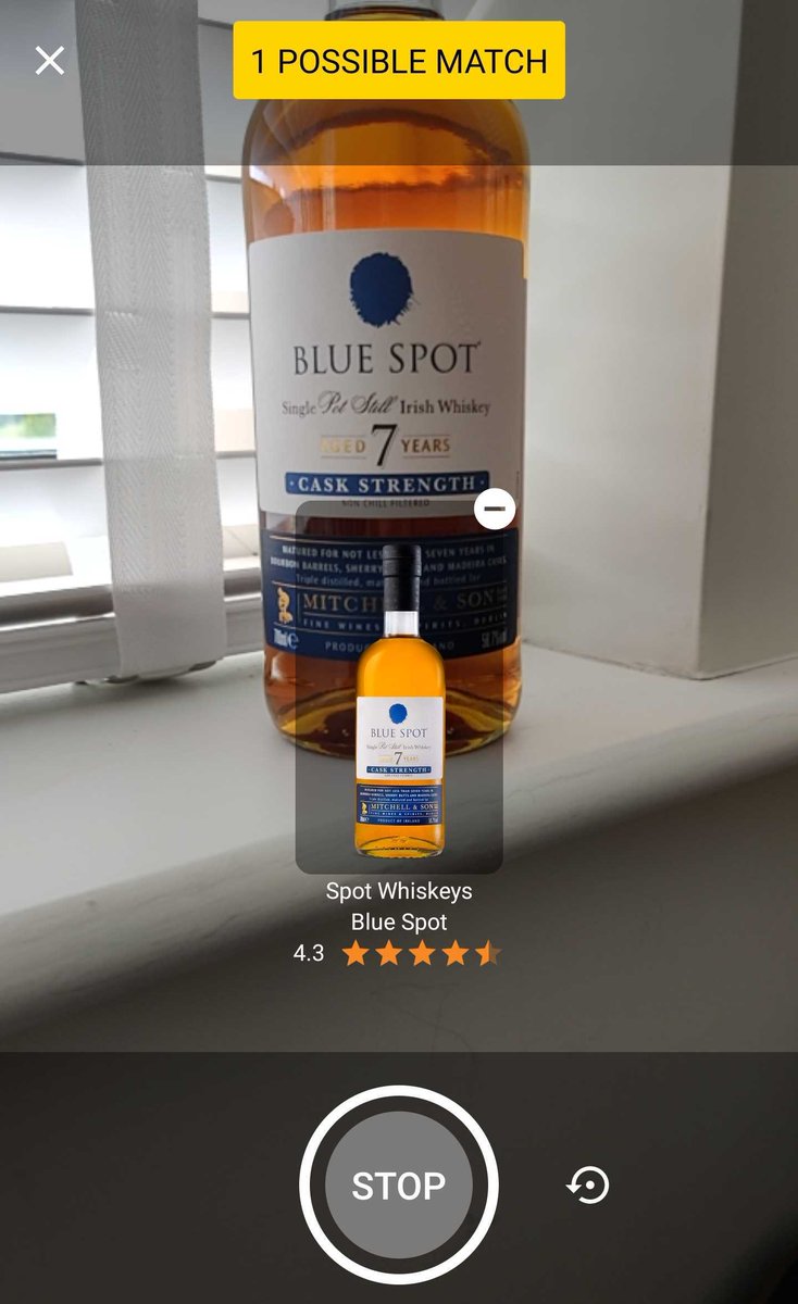 Now the Android <a href="/irishwhiskeyapp/">Irish Whiskey App</a> scans bottles so you don't have to #irishwhiskey #whiskey 🥃📲 It's right there in the Search tab