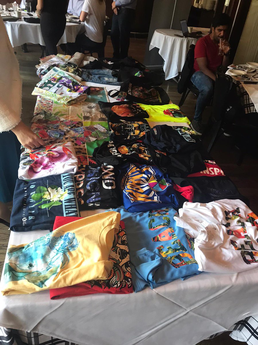 kornitdigital's tweet image. The answer, my #printing friend, is blowing in the wind: Kornit Digital and @GerberTech discuss on-demand production efficiency, #sustainability, and versatility for the #ecommerce age today in the Windy City.