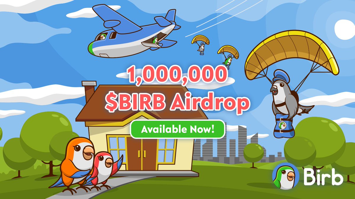 🚨 $BIRB AIRDROP IS NOW AVAILABLE! 🚨 

1,000,000 $BIRB will be Airdropped to 3,000 people. $50,000 Value!🦜🚀✈️

To join simply go below and follow the rules carefully: 👇
bitcointalk.org/index.php?topi…

Good luck! 🦜🐣🐥

#Airdrop #AirdropAlert #BIRB #BIRBARMY #BSC #BSCGems