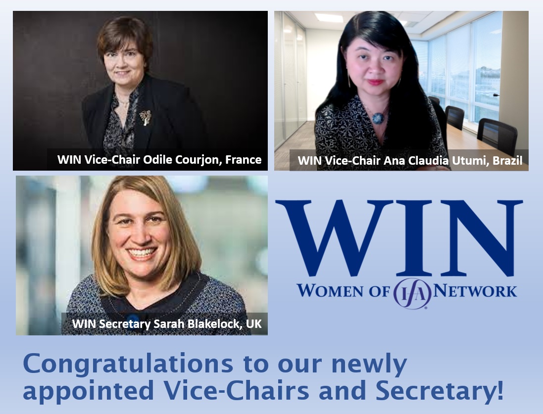 Women of IFA Network (@ifa_women) on Twitter photo It is a great honour to announce our newly appointed WIN Vice-Chairs Odile Courjon and <a href="/Ana_Utumi/">Ana Claudia Utumi</a> and Secretary <a href="/sblakelock1/">Sarah Blakelock</a>
! Congratulations for this appointment, thanks for your efforts towards the expansion and enhancement of our <a href="/GlobalIFA/">International Fiscal Association</a> and #WIN communities! It is a great honour to announce our newly appointed WIN Vice-Chairs Odile Courjon and <a href="/Ana_Utumi/">Ana Claudia Utumi</a> and Secretary <a href="/sblakelock1/">Sarah Blakelock</a>
! Congratulations for this appointment, thanks for your efforts towards the expansion and enhancement of our <a href="/GlobalIFA/">International Fiscal Association</a> and #WIN communities!