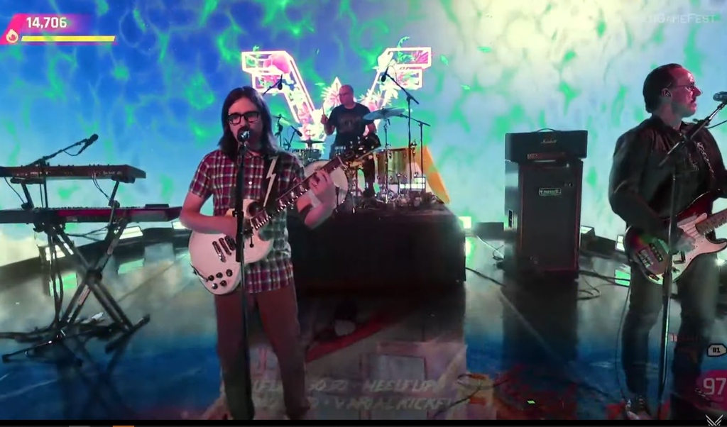 maudegarrett's tweet photo. I'm so here for #streamsafemusic. Especially when it's from @Weezer. #SummerGameFest https://t.co/isPMyvM5ou