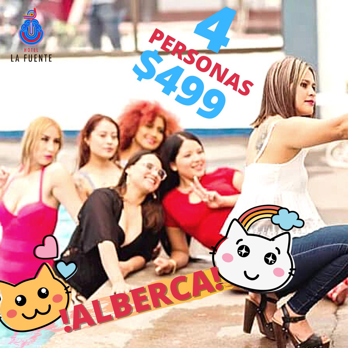 lafuentesalt's tweet photo. Porque tú lo pediste 😎
Ven a nadar con tu familia o amigos sin necesidad de hospedarte🏊👨👩👦👫
Aprovecha este precio especial para grupos de 4 personas reservando en nuestras redes sociales o $175 por persona👥
#PoolParty #ReservaMultimedia #Hotelesensaltillo #LaFuente #SIGUEME https://t.co/OK74z0O5O8