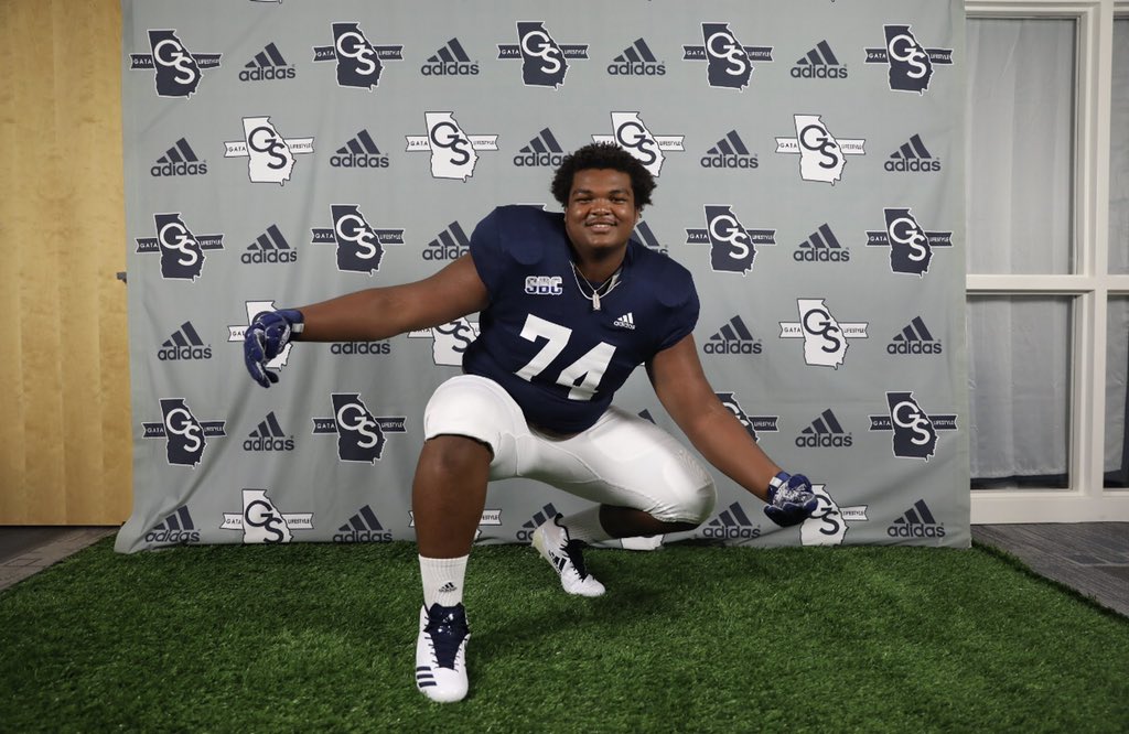 Had a great unofficial visit with <a href="/GSAthletics_FB/">Georgia Southern Football</a>. Thank you <a href="/GeepWade/">Geep Wade</a> and <a href="/chadlunsford/">Coach Chad Lunsford</a> and the rest of the staff for showing me around!