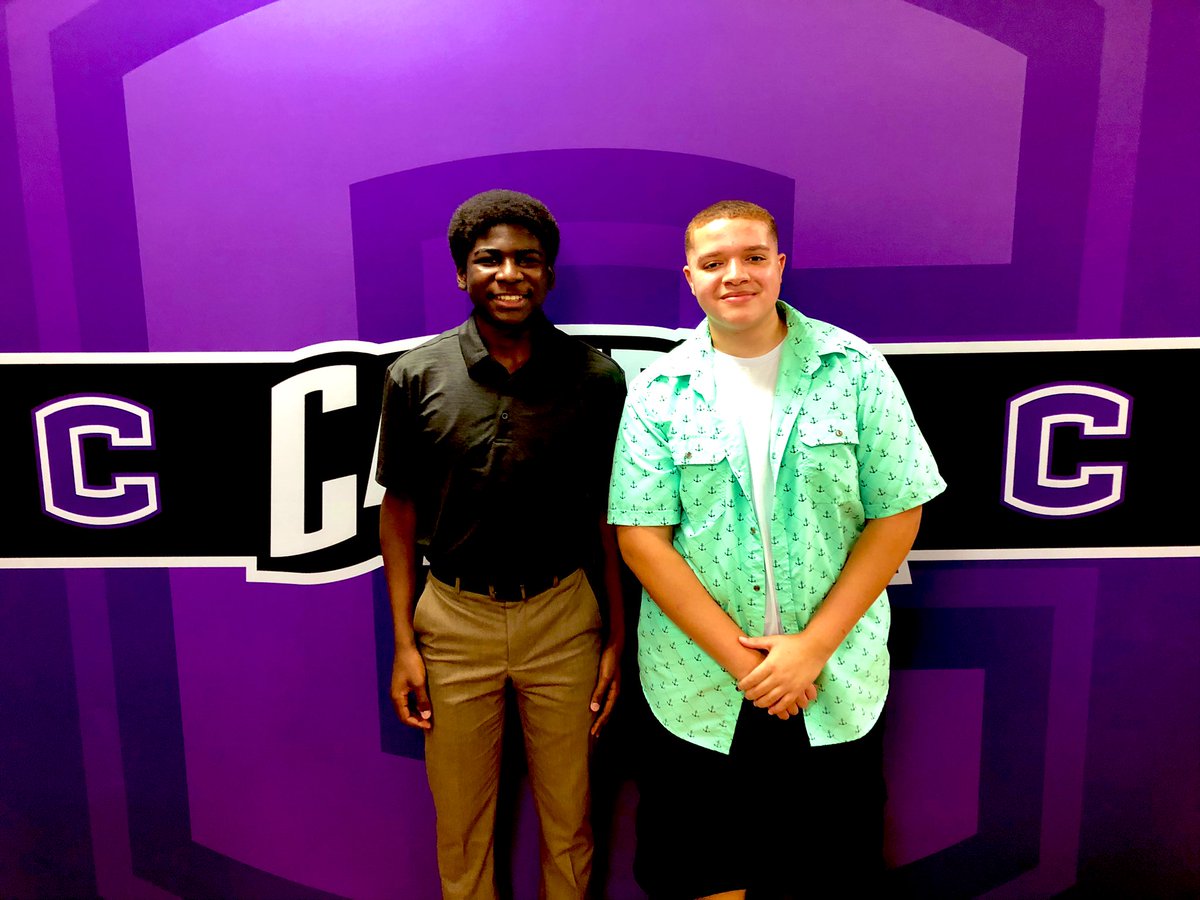 CavernaHigh's tweet photo. Congratulations to Kenyan Wood and LeBraun Hamilton for being the first students from CHS to attend The Gatton Academy & The Craft Academy respectively!! Very proud of these two young men! @Caverna_ISD #Congratulations #gobigC https://t.co/uQhiYpMdqv