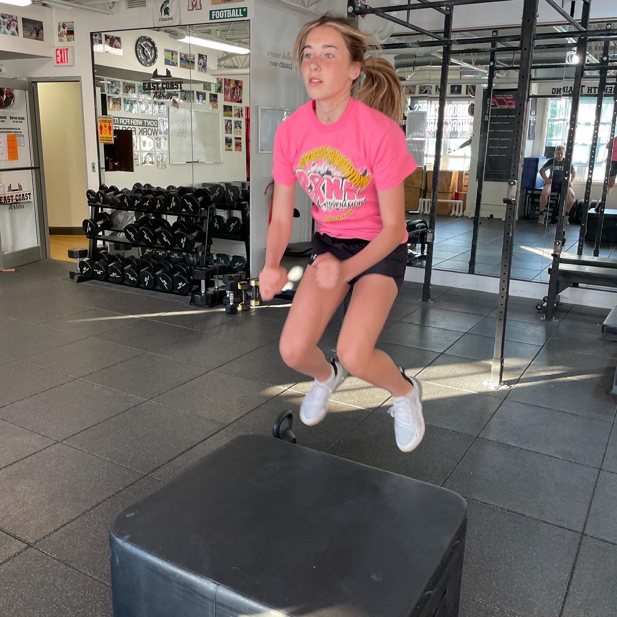 Mackenzie Riordan! #sportspecific #sportperformance #speedandagilitytraining #getstronger #getfaster #dynamictraining #sportpreparation #NJGyms #training #NobodyCaresWorkHarder #DontWishForItWorkForIt