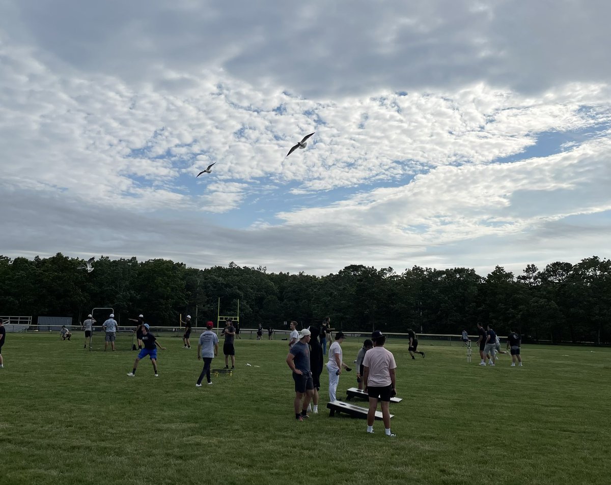 SRRamsBaseball's tweet photo. Our #2021 End-of-Season Shindig was a blast! 💥 Thank you to @srbpa for bringing our vision to reality! A new tradition that will only get better! Big shouts to ALL our boys. #shorefire #konaice #whiffleball #spikeball #ladderball https://t.co/yrKaDYuul3