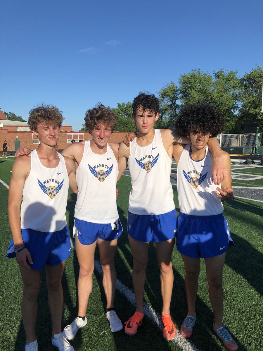 Congratulations to our 4x800 relay team of Max Zeisler, Ryan Moats, David Lara, and Griffin Pasha. State Bound‼️👍👏👏👏#BATON