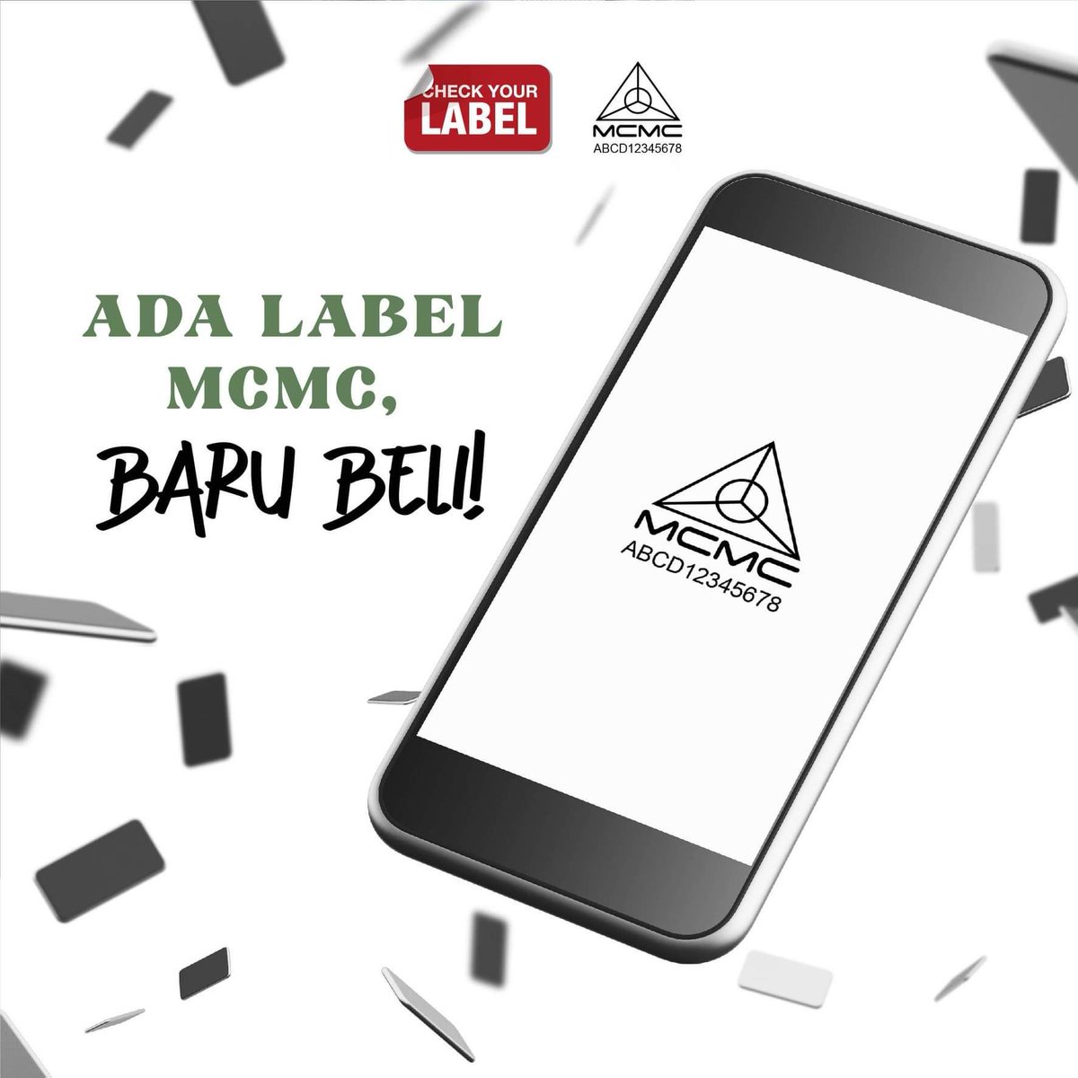 japentatau's tweet photo. Jadikan amalan memeriksa label MCMC sebagai satu budaya sebelum membeli sebarang peralatan komunikasi.
Ada label baru selamat!
#checkyourlabel
#JabatanPenerangan
#KomunikasiKita
#sodiakroks
#MenangBersama
#pmrtatau https://t.co/wdPdddGmQP