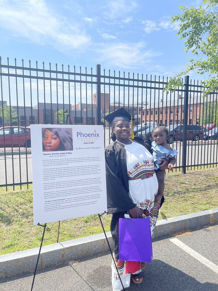 Proving it possible for this tiny lady, to graduate with the Class of 2040(!) Every time a teen parent graduates, their child’s chances of graduating AND delaying childbirth increases exponentially. You’re a game -changer, Essence. Bravo <a href="/phoenixcharter/">Phoenix Charter</a> Springfield #edthataddsup