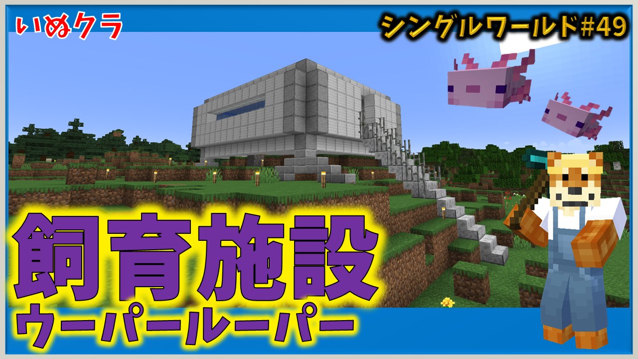 いぬ君 理系マインクラフター ウーパールーパー飼育施設 いぬクラシングル T Co F8pvnqagdz ウーパールーパーのおうちを作りました 赤ちゃんも生まれました Minecraft マイクラ マインクラフト T Co Mzvclhceop Twitter