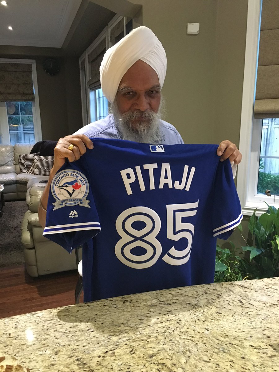 JujharBarmi's tweet photo. @BlueJays can we get some birthday wishes for your biggest fan. My grandfather! Celebrating 90 years strong! https://t.co/y61ezqhd9P