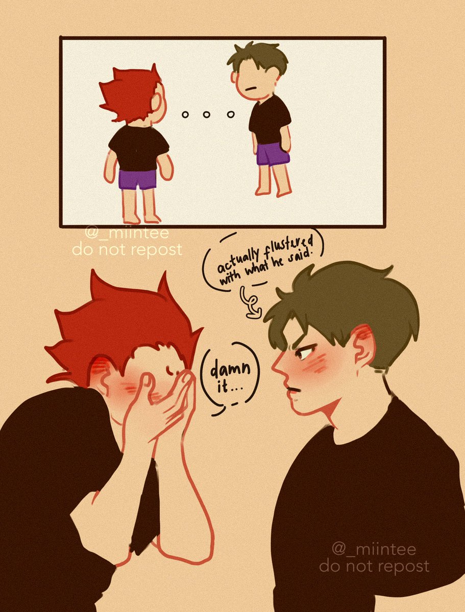inspired by a tiny little conversation i had a few years back with a friend

[ #ハイキュー  #haikyuufanart #ushiten ] 