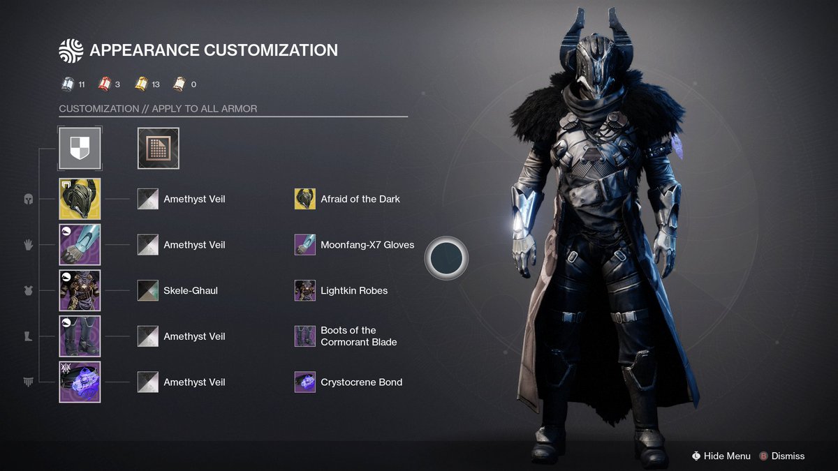 _Thats_Ever_'s tweet photo. #SplicerFashionShow @DestinyTheGame After wearing the same armor for 3 seasons I finally found a set I like, I call it "The Shadow" https://t.co/WS9Yh8oGQ1