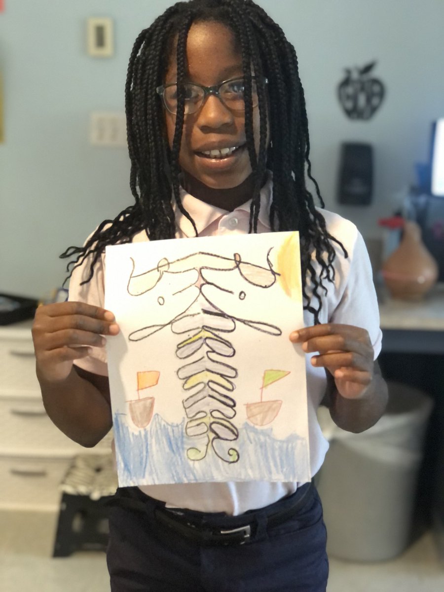 MrsWitmersClass's tweet photo. Symmetry aliens/insects created using each student’s name. @miltonhershey @MHPrincipals https://t.co/7tLG4JeZS1