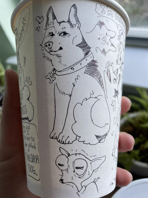 Omg @MichaelaHMN .  Thank you so much for this absolutely amazing cup.  So much fun and really love your art!!! 