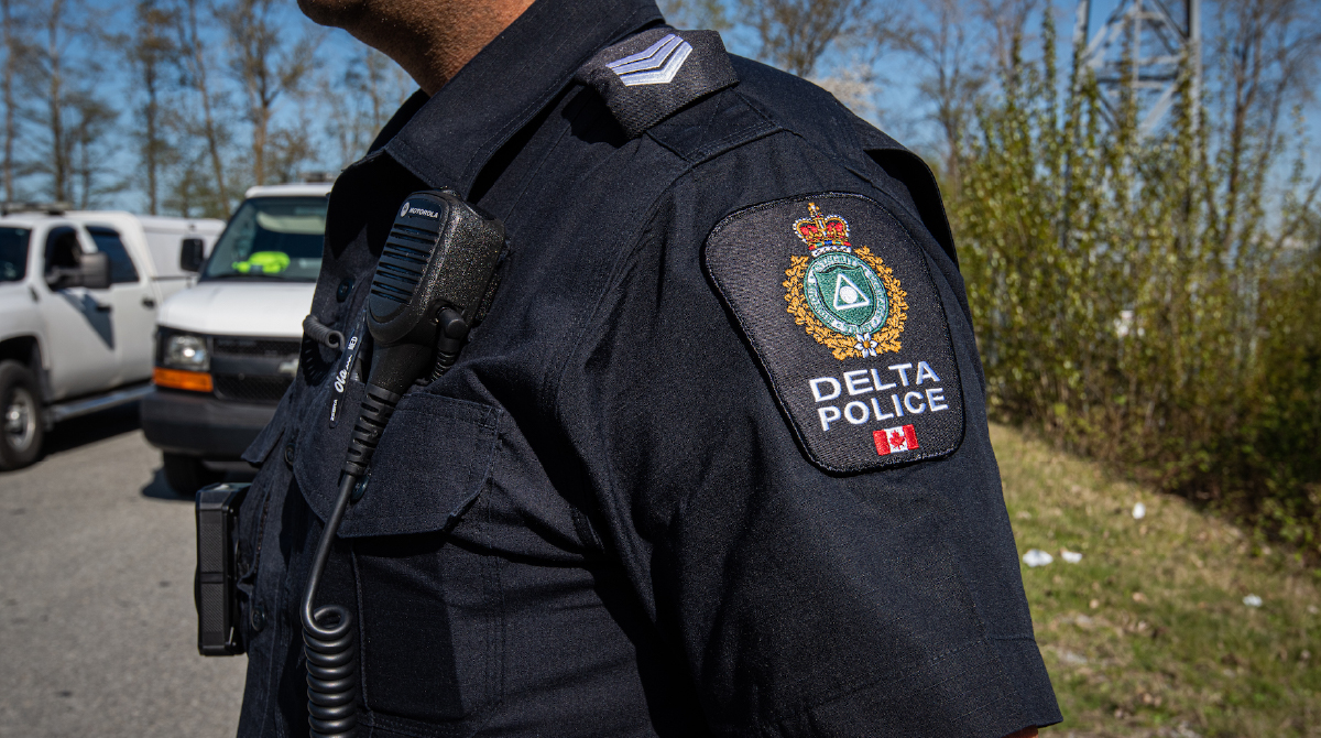 deltapolice's tweet photo. Police quickly responded to the call in a North Delta neighbourhood, after a complainant reported that one of their windows were broken. #DPD officers quickly found out that a neighbouring youth had actually been doing a bit of target practice in his backyard. https://t.co/HXd0edgFtF