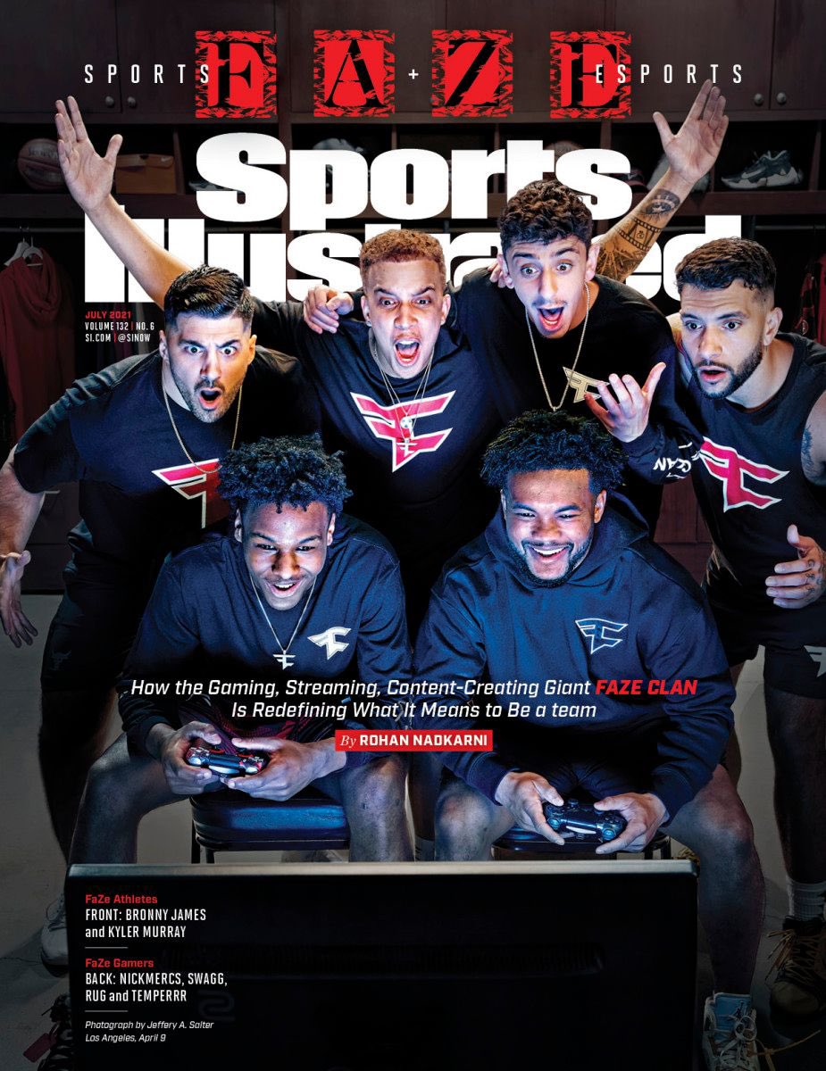 Ballislife's tweet photo. 1st SPORTS ILLUSTRATED cover 

LeBron: age 17
Bronny: age 16 https://t.co/rDLnt8krpC