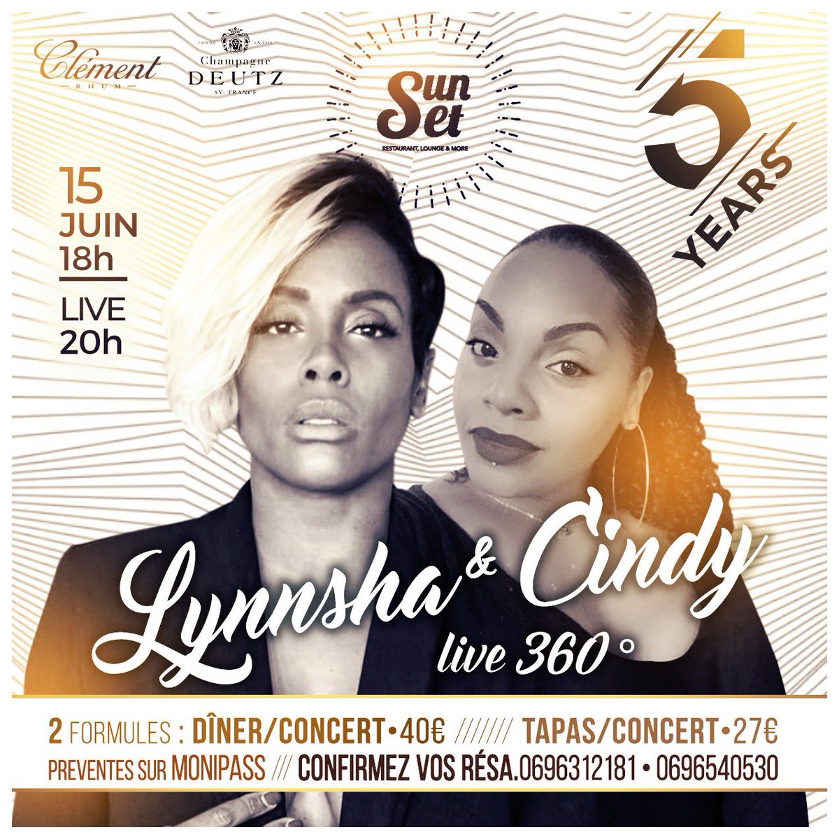 LynnshaOfficiel's tweet photo. Hello mes doudouxxx du coté de la MARTINIQUE. Retrouvez moi en LIVE avec Cindy Marthély au @sunset972 a l’occasion de leur 5 eme 🎂 .
RDV LE 15 JUIN à 20h . Hâte d’être avec vous 💋💝 #sunset972 #lynnsha #zouk #live #martinique https://t.co/w342rDhA2d
