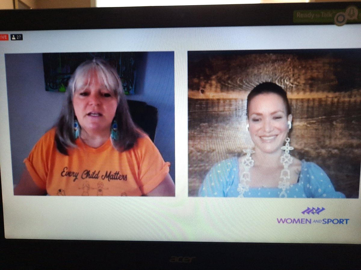 Conversation021's tweet photo. Discovery Tent #4 happening now. People sharing their stories is so powerful.

•CREATIVE INITIATIVES FOR INDIGENOUS GIRLS AND WOMEN IN SPORT - @LynnLavallee4 &amp; @waneekhm https://t.co/mCy9rp6Vv0