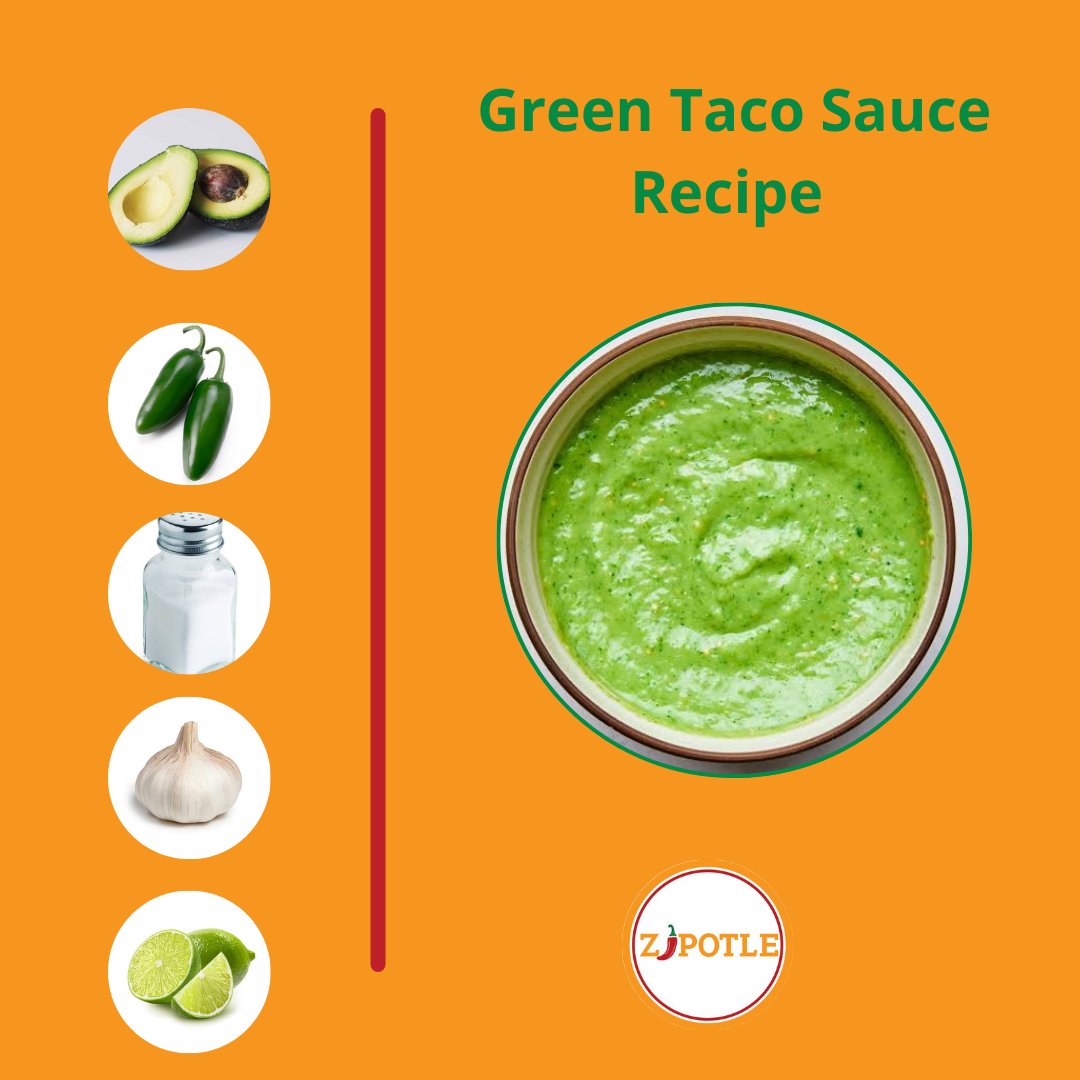 Zipotleaddis on Twitter "Simple Green Taco Sauce Recipe 1 avocado 2