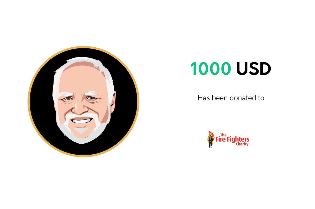 HaroldCoinToken's tweet image. Alongside our main draw tonight. Harold Coin will also be giving 1000 USD to the @firefighters999 as a runner up in the poll!