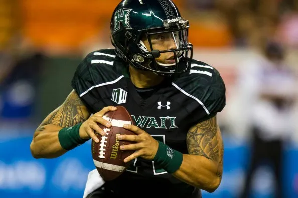 whoopswerebad's tweet photo. Kai Mizushimawill become the first Japanese born player to be drafted in to the NFL this spring. After a breakout season last year for the Rainbow Warriors Mizushima looks to be a first round talent at QB. https://t.co/miQ8yiOPFO