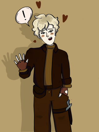 rollplaylead's tweet photo. Our next NPC/PC is Asphodel.

Asphodel is an enby rogue who is simultaneously sworn to a life of secrecy &amp; no attachments in criminal organization while also being a champion of the goddess of joy. It’s going great. 
Their pronouns are they/them &amp; they’re biromantic.

#pride #dnd https://t.co/EReyUjhXh5