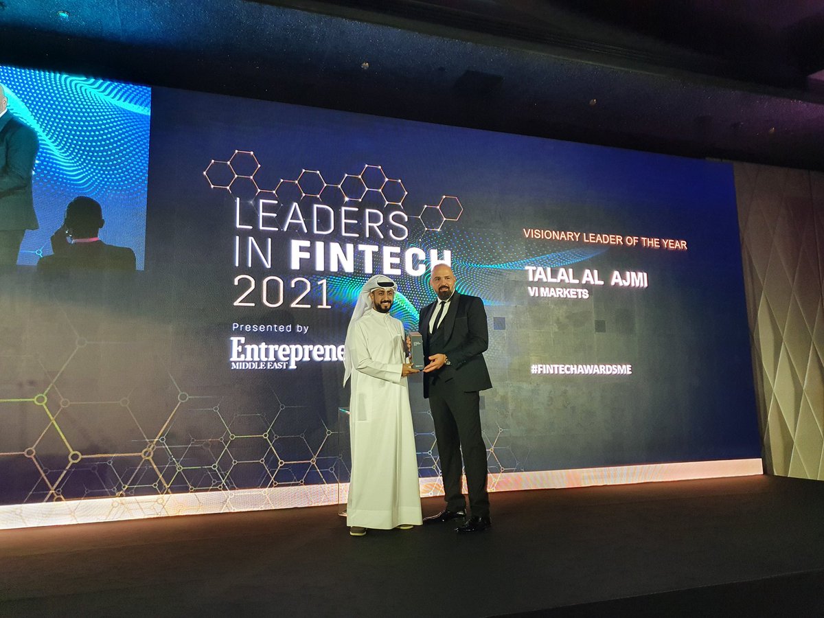 EntMagazineME's tweet photo. Congratulations to @talalsalajmi, founder and CEO of @vi_markets, for winning the Visionary Leader of the Year award! #FintechAwardsME https://t.co/FIckWFgtYX